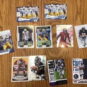 Lot 12 chargers football cards